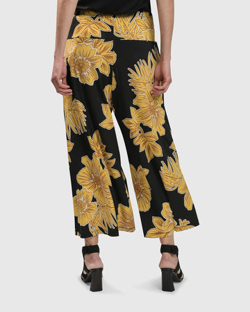 alembika-luau-palazzo-pants-gold-weite-hose-floral image 4