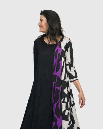 alembika-tessellate-midi-kleid-violett image 3
