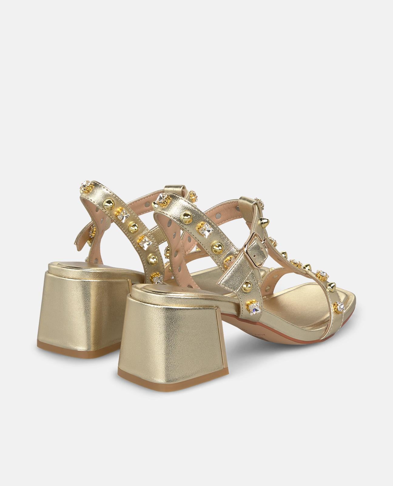 alma-en-pena-alfa-62498-metallic-riemchensandale-mit-strass-gold-6-cm image 3