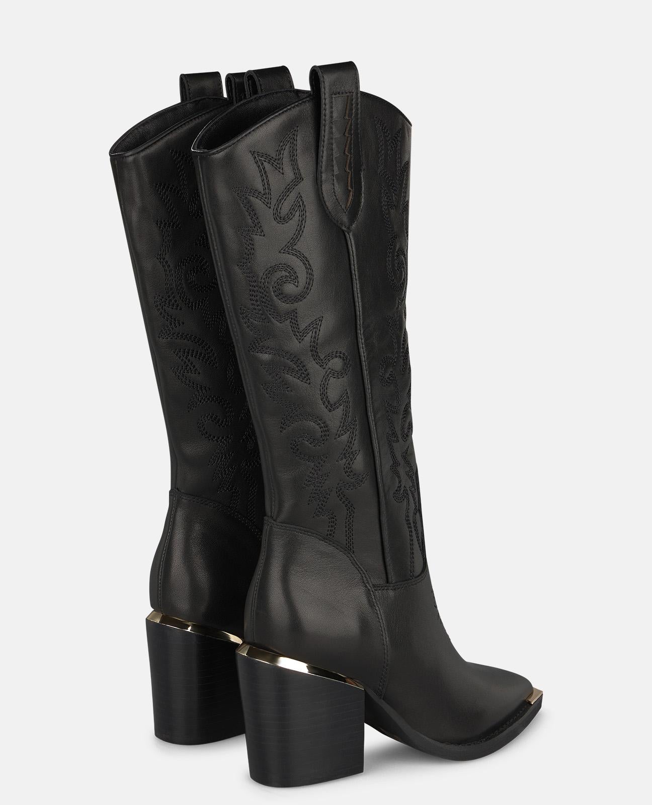 alma-en-pena-alfa-64077-cowboy-stiefel-nappa-schwarz-7-5-cm-absatz image 3