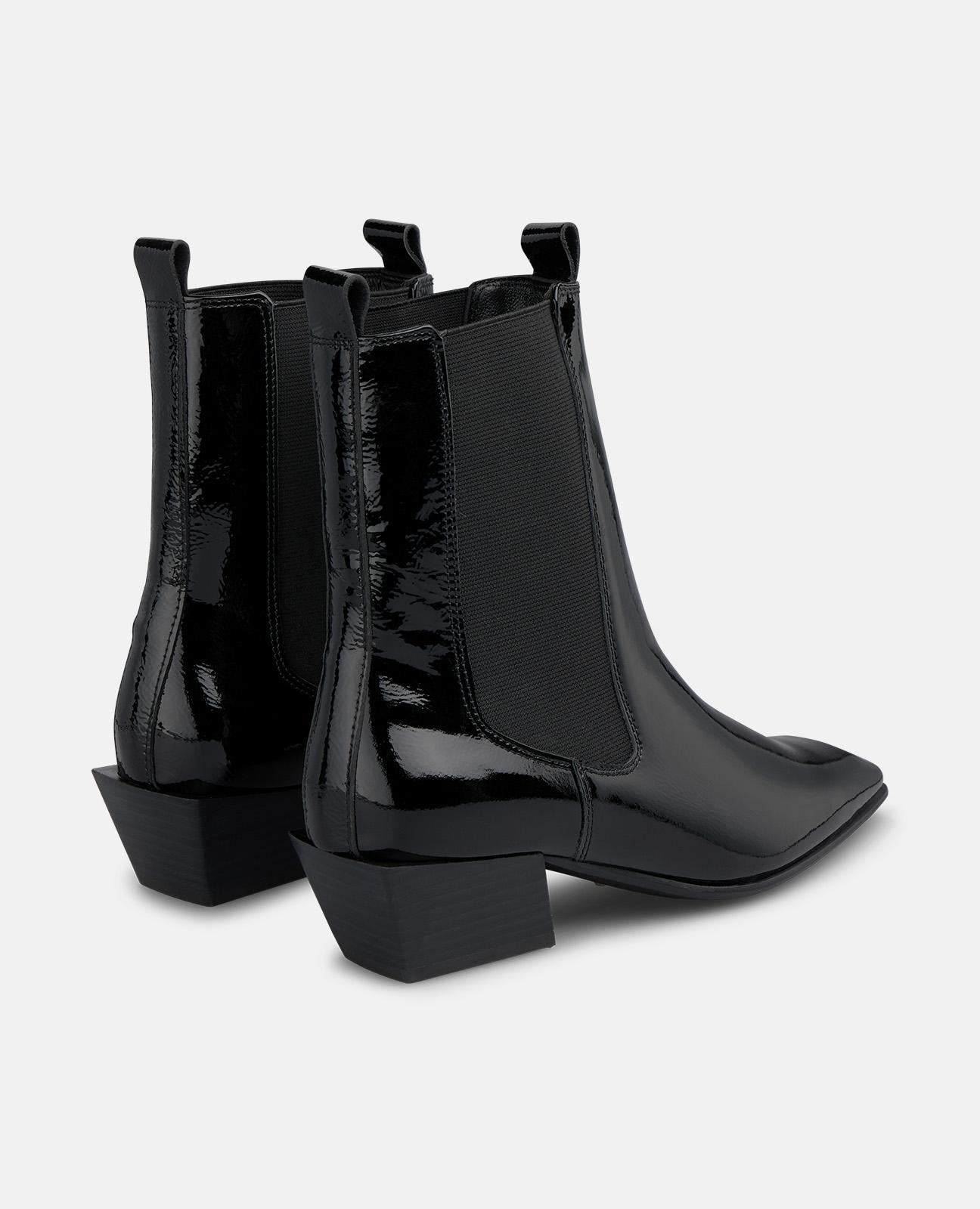 alma-en-pena-alfa-63904-chelsea-lack-stiefelette-4-cm-schwarz image 3