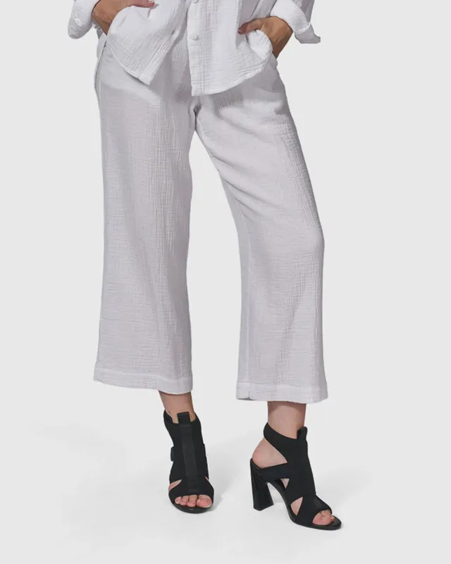 alembika-recreation-pants-white-freizeithose image 1
