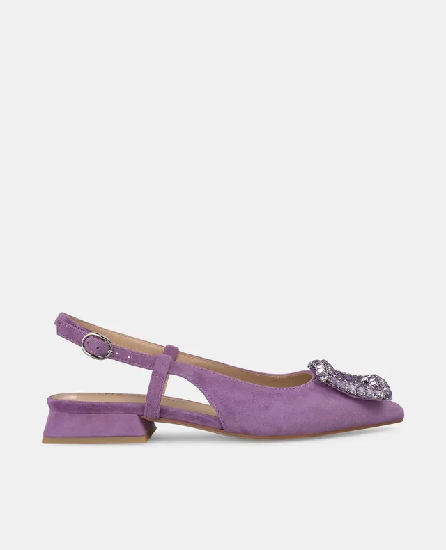 alma-en-pena-flacher-brogue-schuh-violett-strass-2-cm image 1