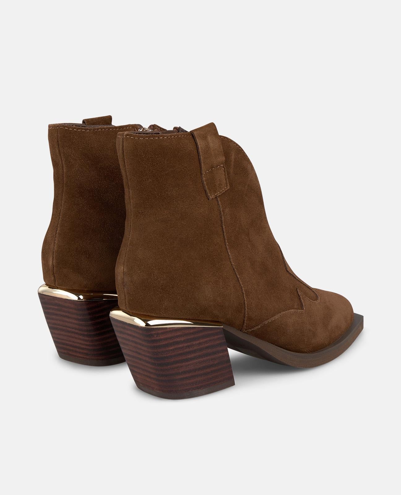 alma-en-pena-cowboy-bootie-camel-mit-stickerei-und-7-cm-absatz image 3