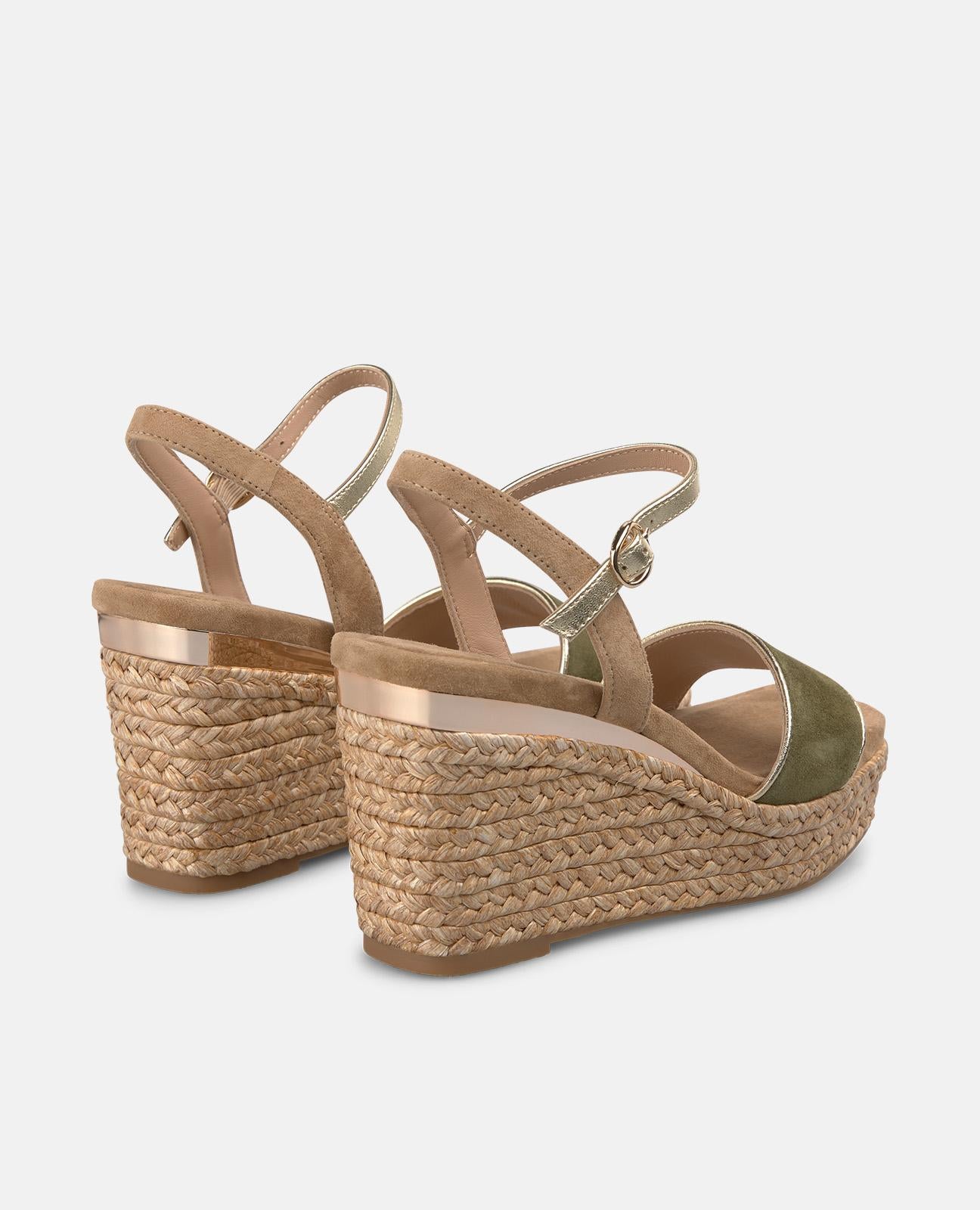 alma-en-pena-espadrille-keilpantoletten-9-cm-keil-kaki image 3
