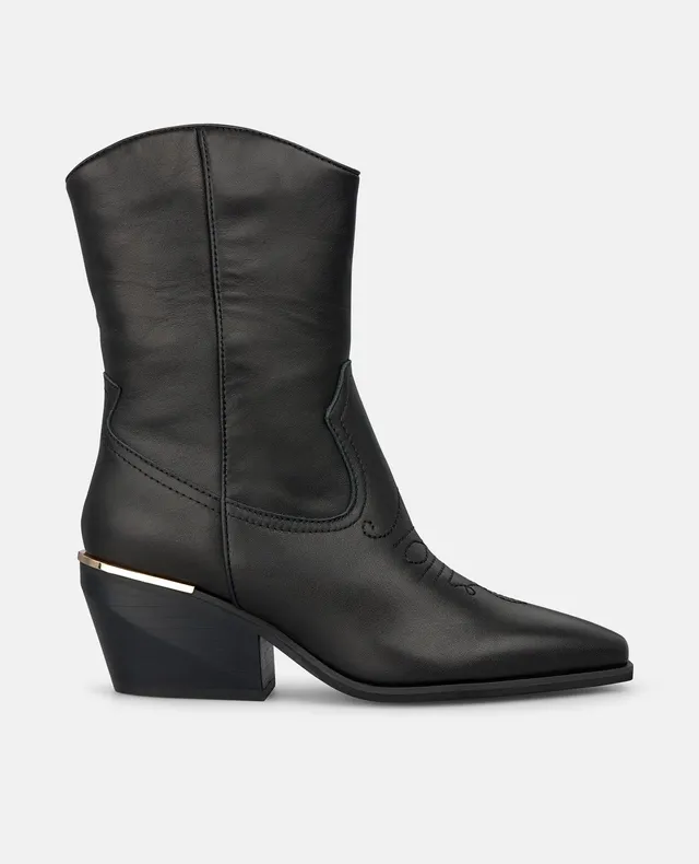 alma-en-pena-alfa-63977-cowboy-stiefelette-nappa-schwarz-6-5-cm-absatz image 1