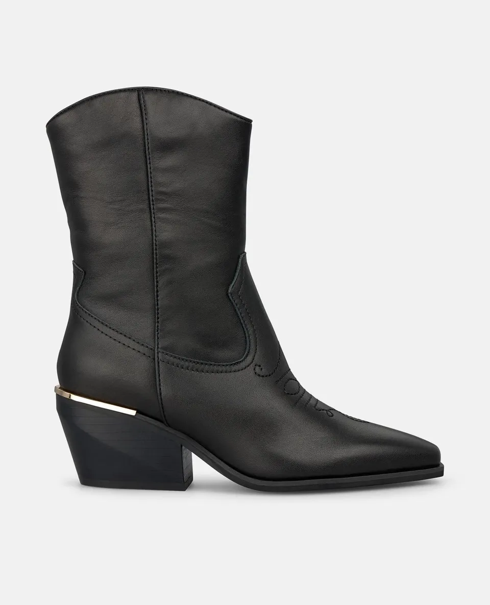 alma-en-pena-alfa-63977-cowboy-stiefelette-nappa-schwarz-6-5-cm-absatz image 1