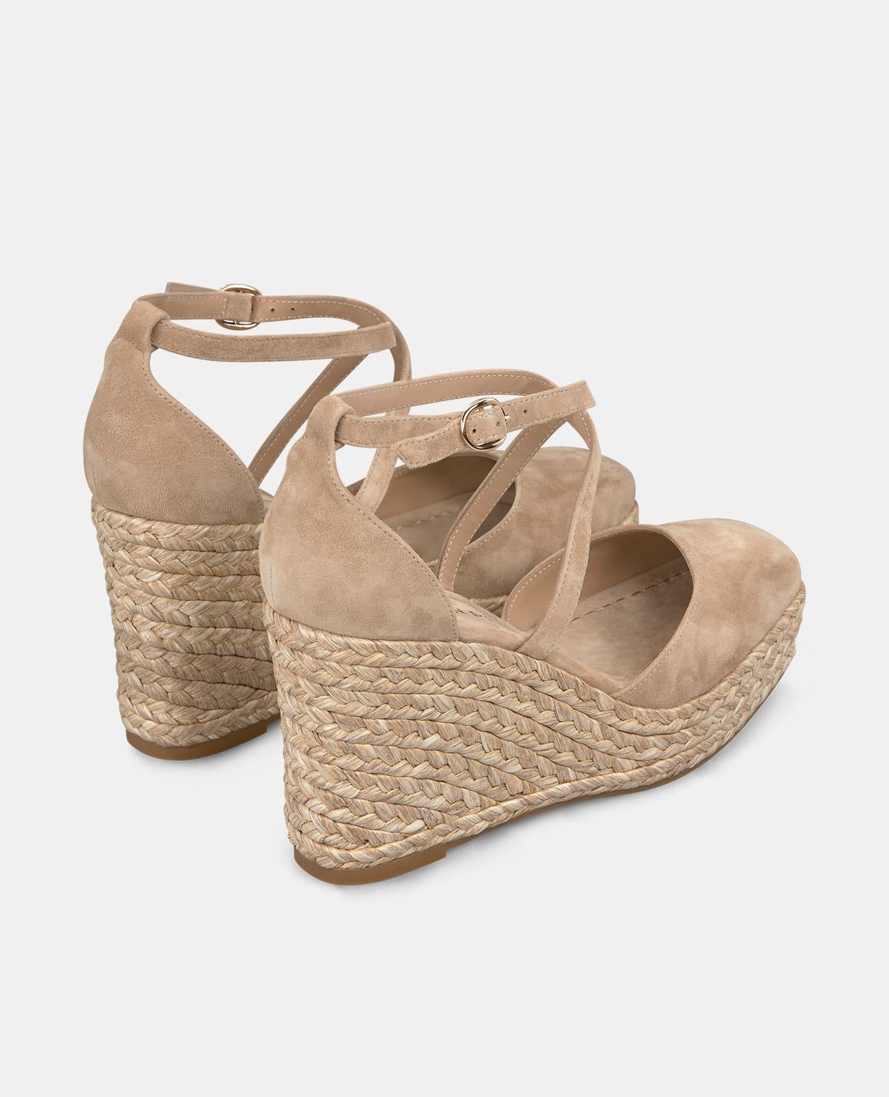 alma-en-pena-leder-keilpantoletten-cross-strap-9-cm-arena image 3