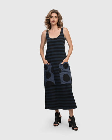 alembika-urban-maxi-tank-kleid-in-navy image 2
