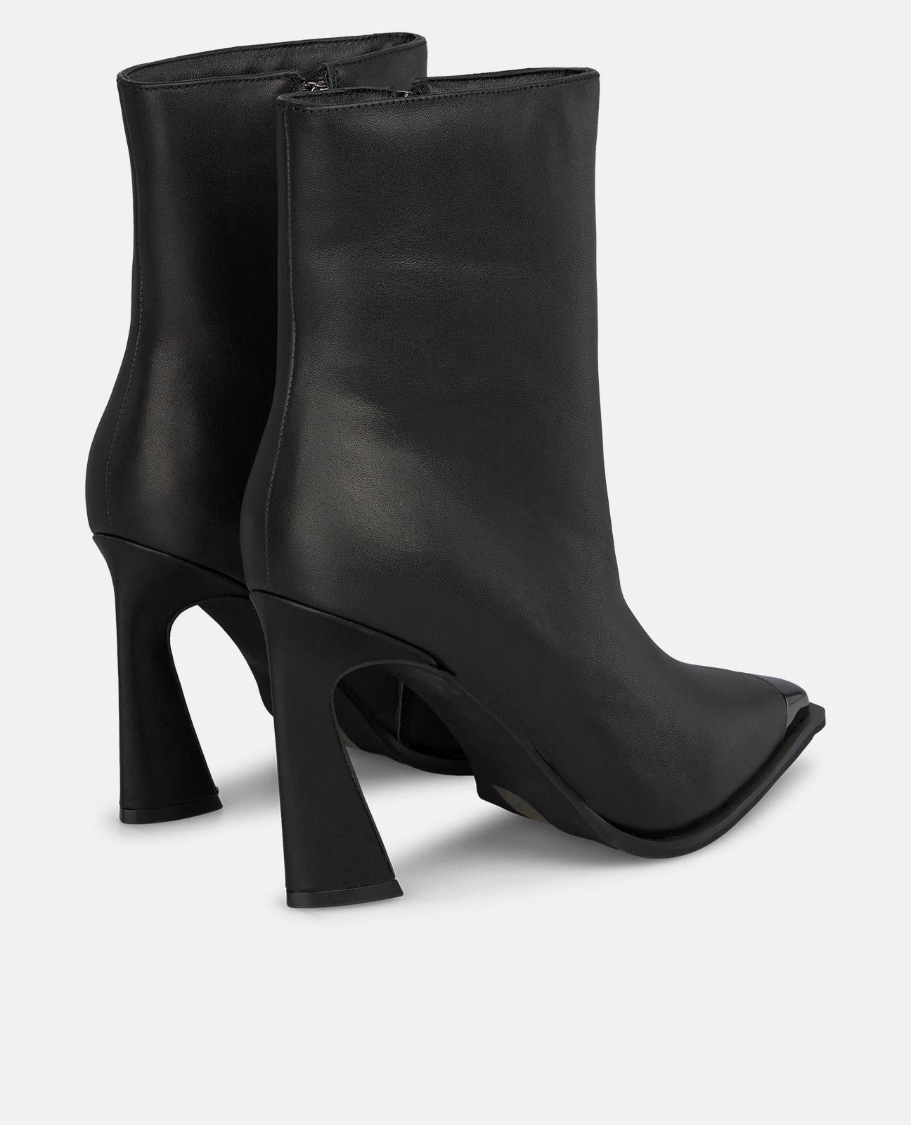 alma-en-pena-stiefeletten-mit-metallic-toe-schwarz-9-cm-stiletto image 3