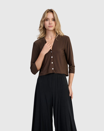 alembika-essential-slinky-cropped-cardigan-sepia image 3
