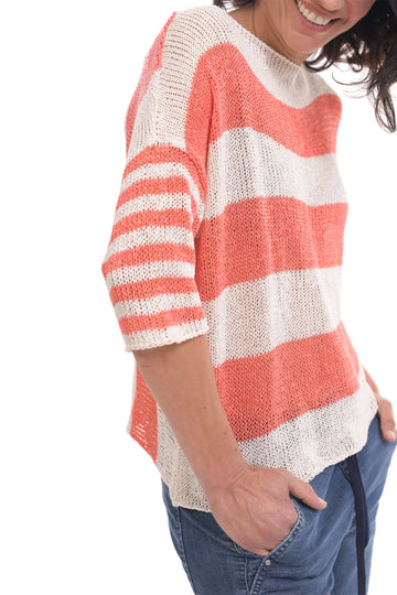 alembika-luxe-reversible-sweater-peach-wende-strick image 3