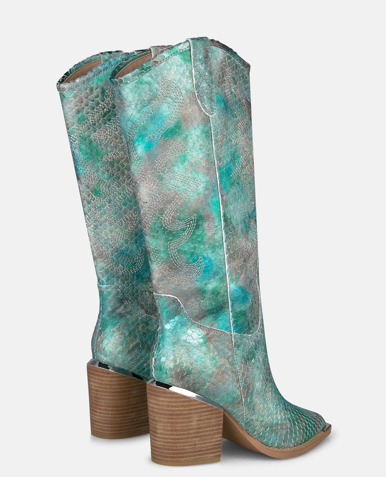 alma-en-pena-country-stiefel-fantasy-t-rkis-7-5-cm-absatz-38-cm-schaft image 3