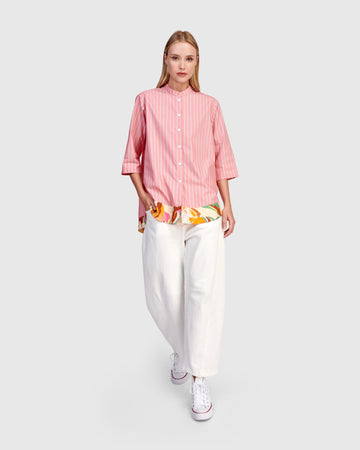 alembika-jasmine-collarless-shirt-bluse-blush image 3