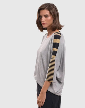 alembika-tekbika-stripe-dolman-top-dunes image 2