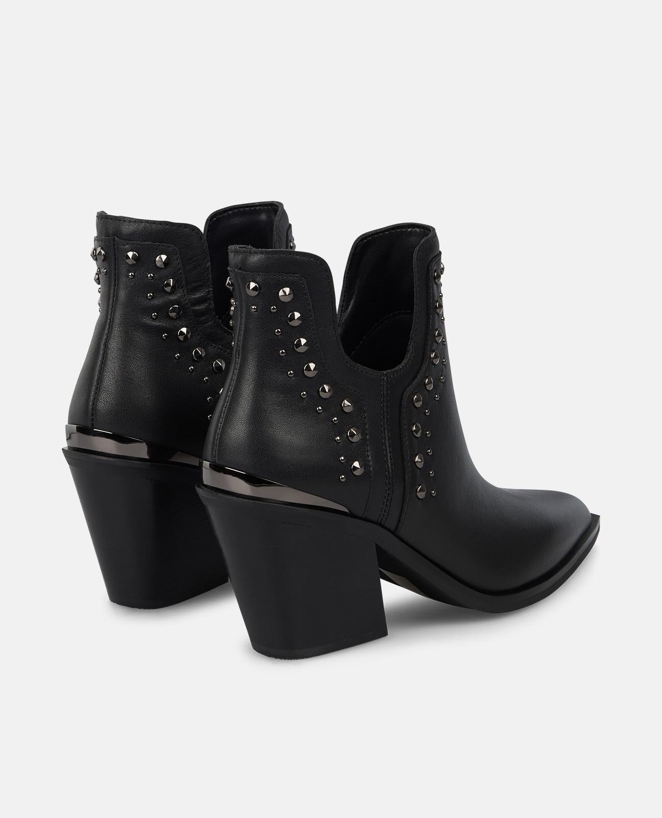 alma-en-pena-stiefeletten-schwarz-mit-nieten-und-schlitz-8-cm image 3