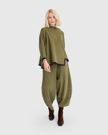 alembika-haze-pullover-olive-oversize-pullover-aus-baumwolle image 5