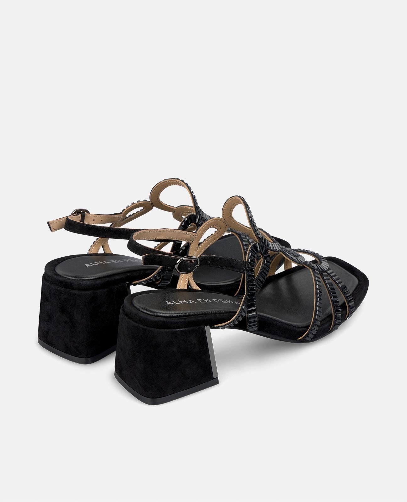 alma-en-pena-mirror-effect-heel-sandalette-schwarz-6-cm image 3