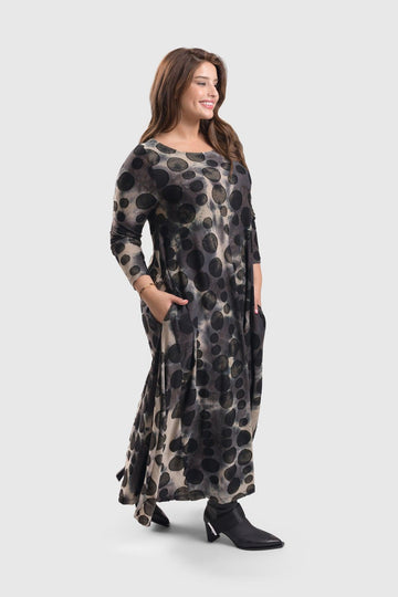 alembika-echo-maxi-kleid-coffee-jacquard image 7