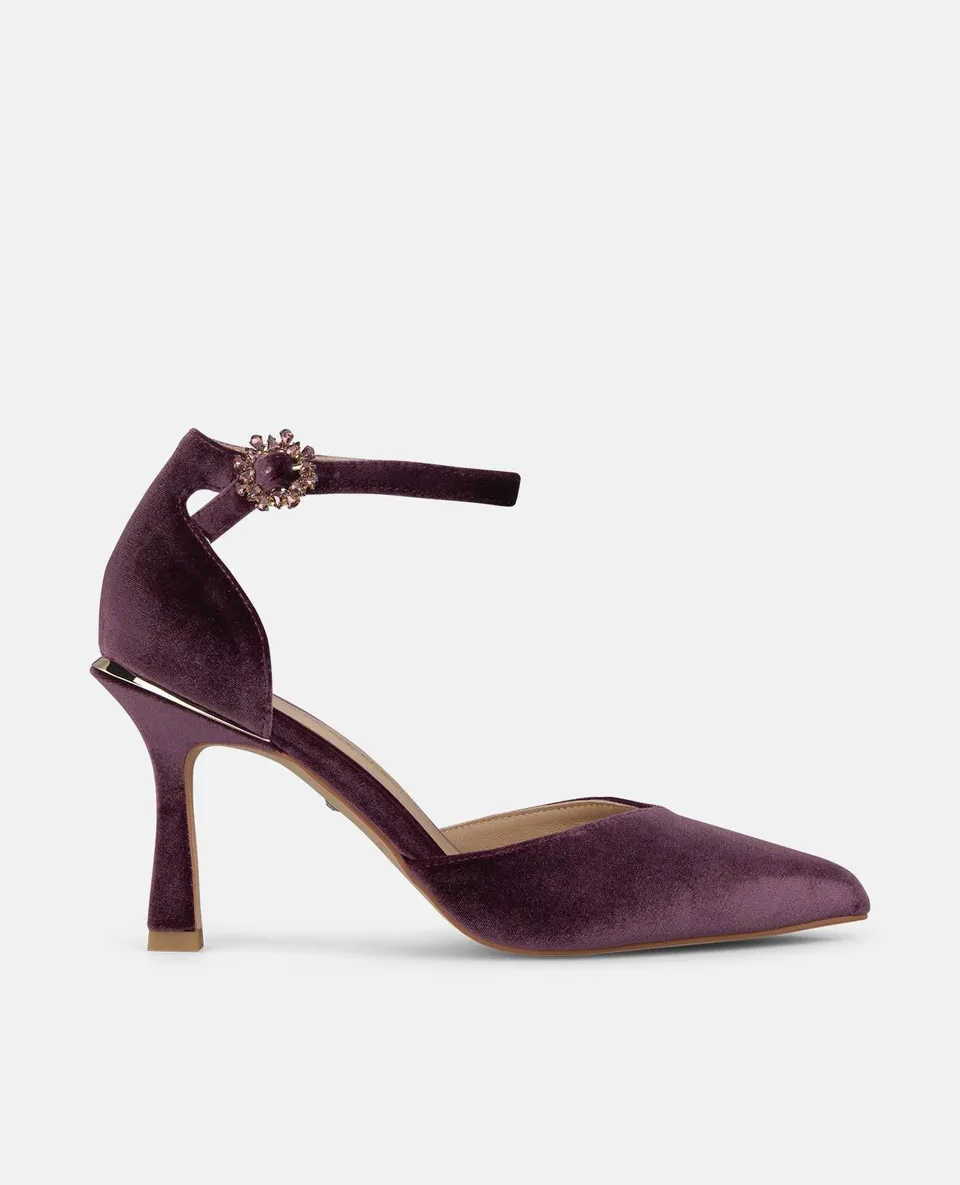alma-en-pena-samt-pumps-mit-kn-chelriemen-8-cm-lavanda image 1