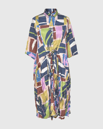 alembika-stefanie-crinkle-midi-kleid-abstract image 7