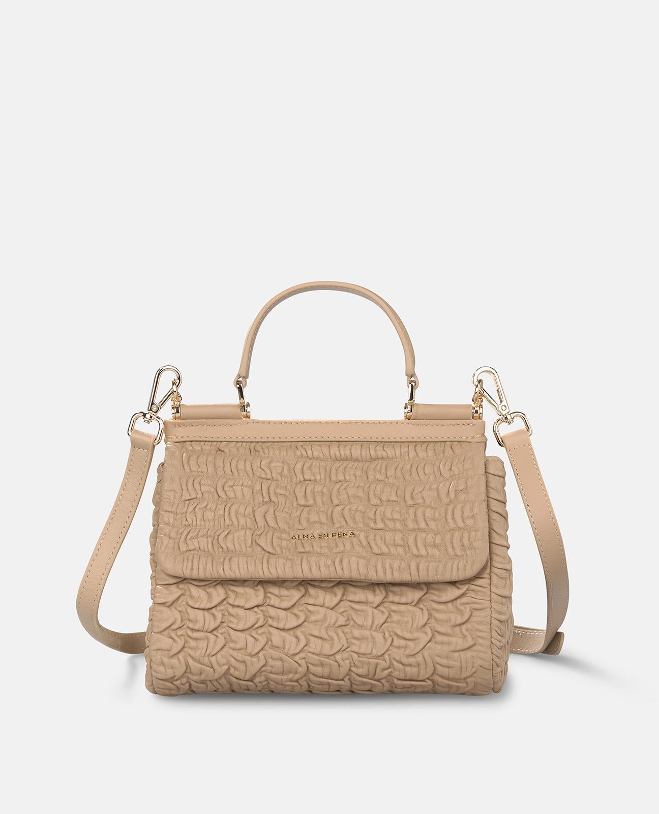 alma-en-pena-embossed-bag-leder-handtasche-arena-strukturiert image 1