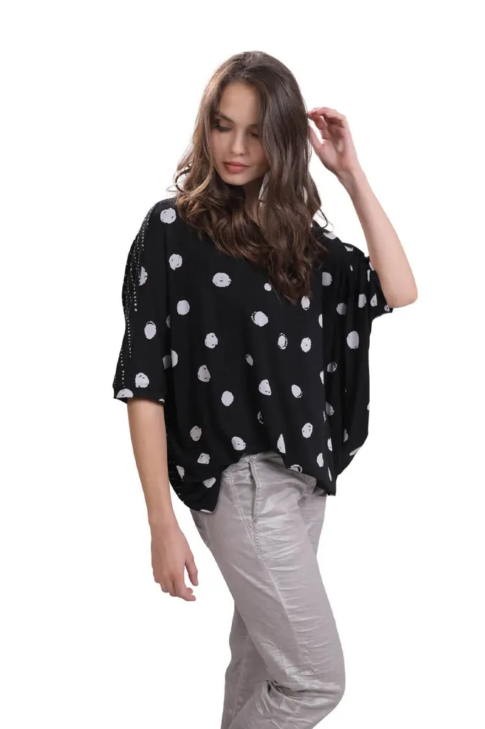 alembika-mix-print-jersey-boxy-top-circles image 1