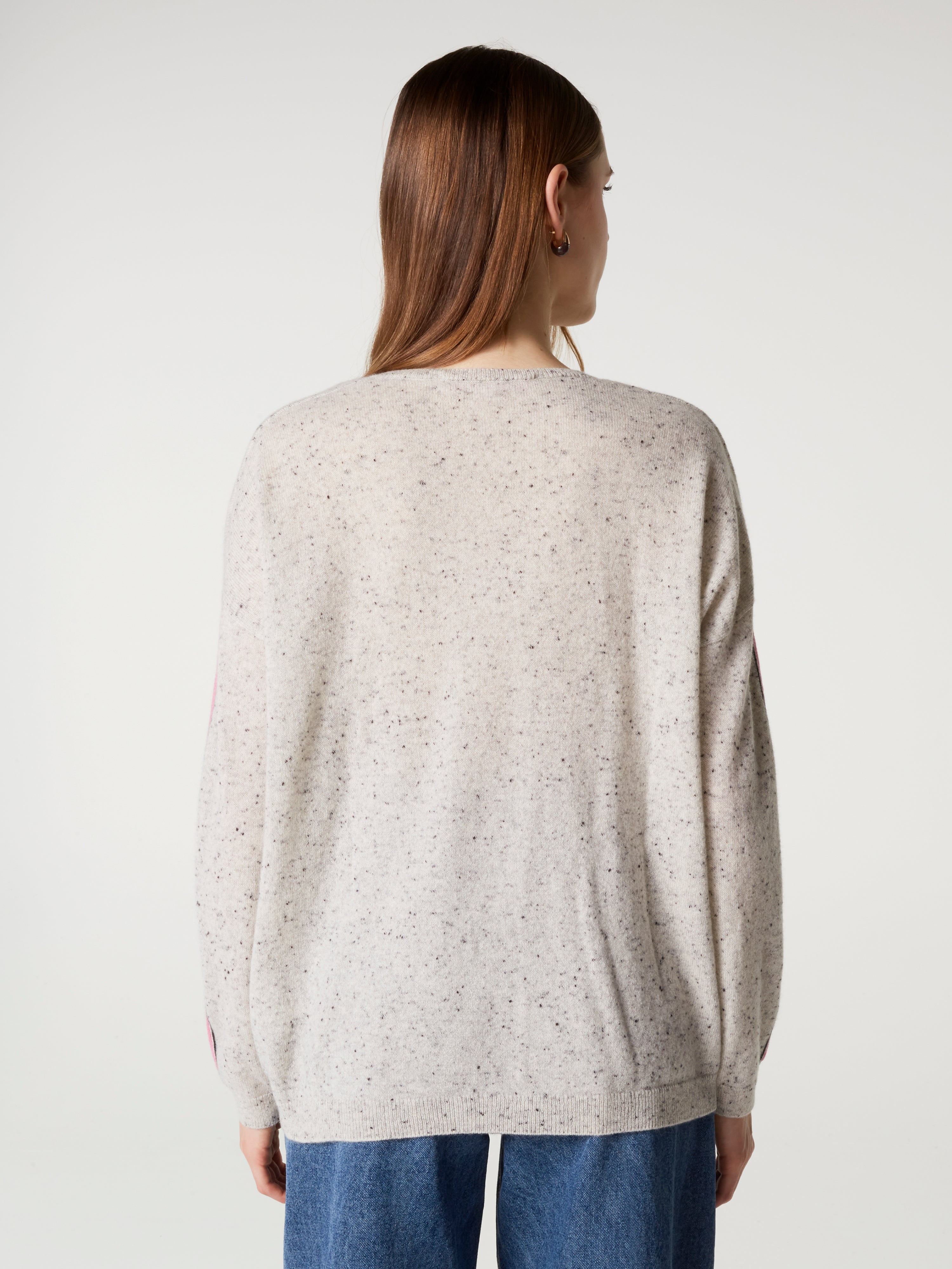 absolut-alexia-kaschmir-v-ausschnitt-pullover-damen-granit-black-pink image 4