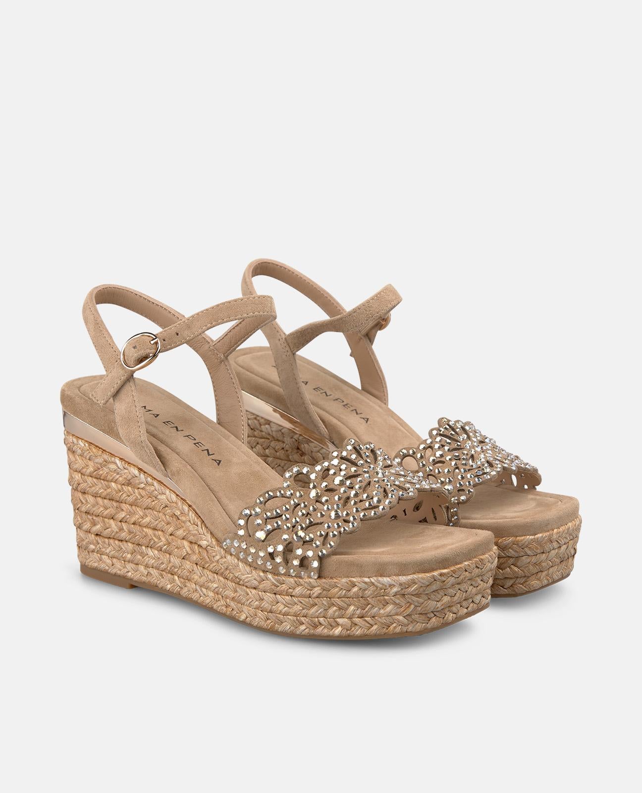 alma-en-pena-esparto-wedge-keilsandaletten-arena-9-cm image 2