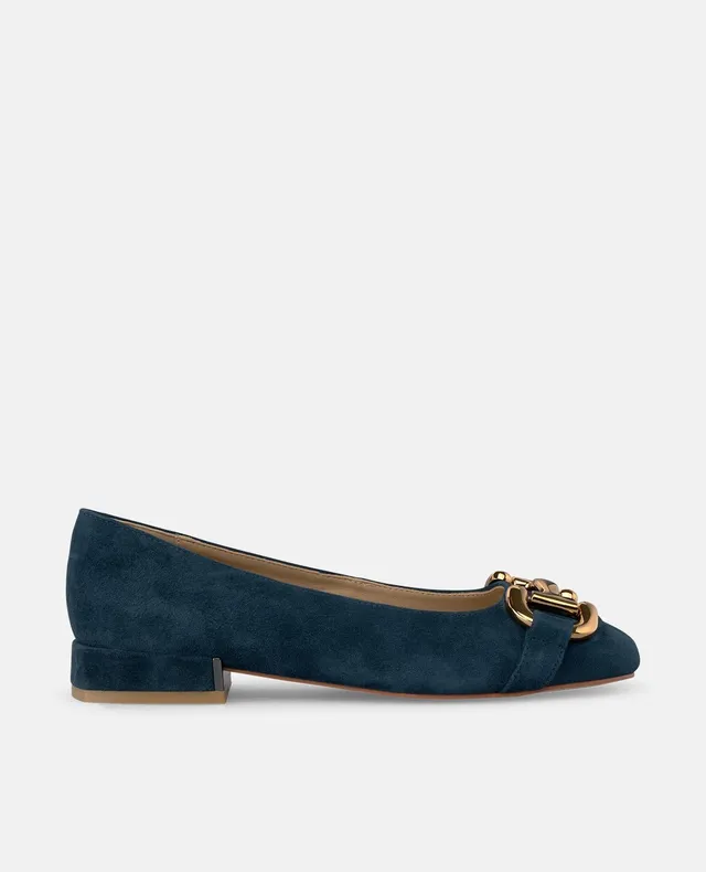 alma-en-pena-flacher-slipper-mit-steigb-gel-marineblau image 1