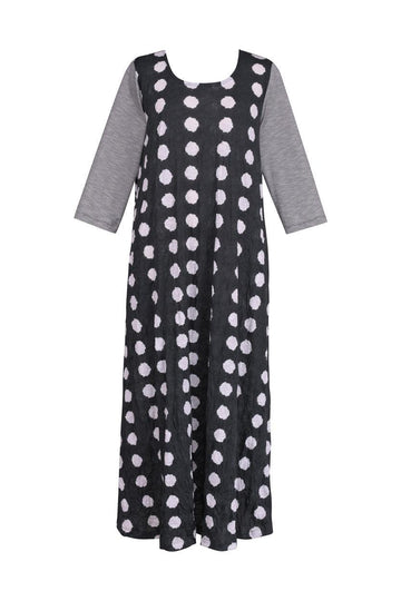 alembika-duet-crinkle-maxi-damenkleid-charcoal image 8