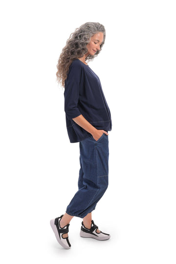 alembika-chi-denim-patch-top-damen-oberteil-blau-wei image 6