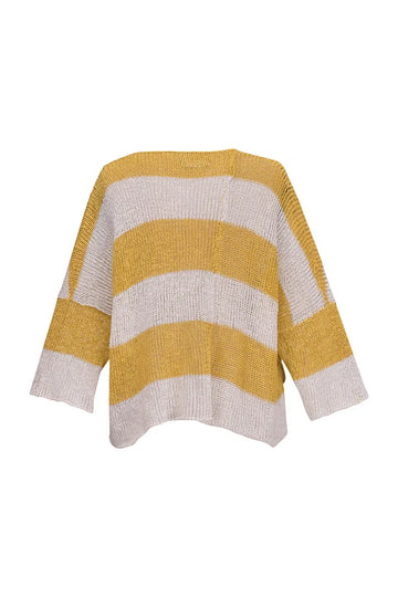 alembika-luxe-pocket-hem-sweater-pullover-gelb image 2