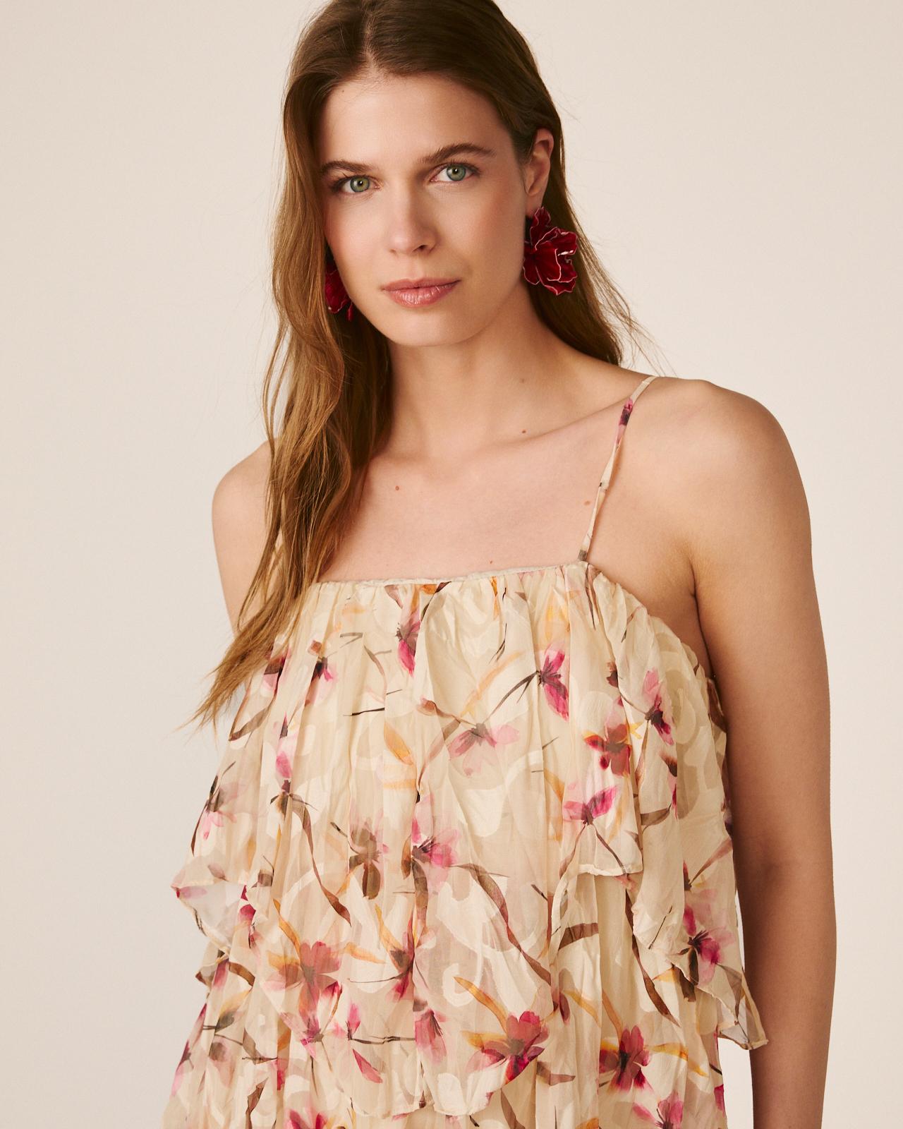 alma-en-pena-chiffonkleid-floral-damen-midi-r-schenkleid-rosa-mit-tr-gern image 3