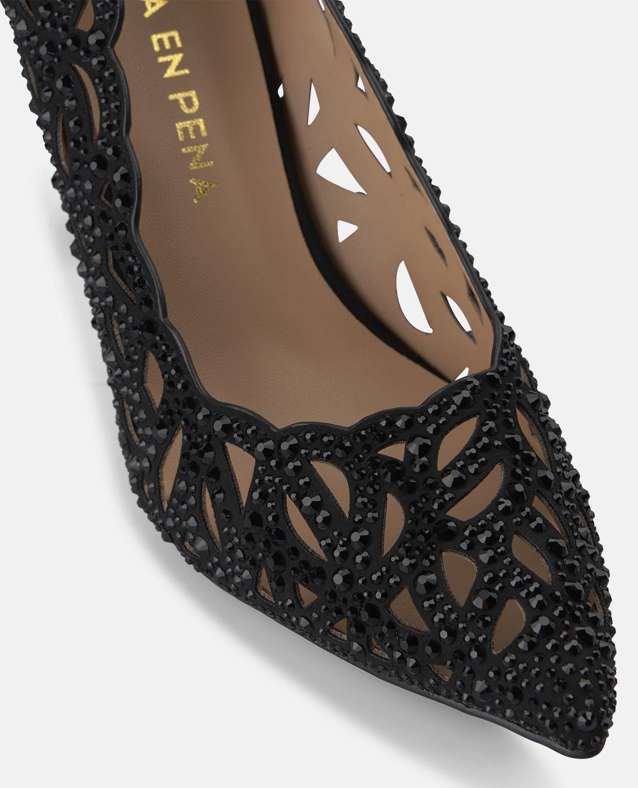 alma-en-pena-pumps-schwarz-gelocht-mit-open-toe-und-8-cm-absatz image 5