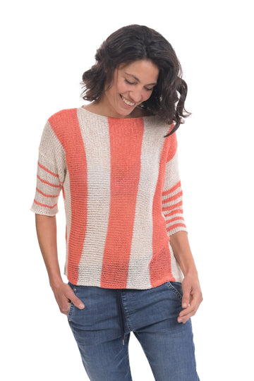 alembika-luxe-reversible-sweater-peach-wende-strick image 4