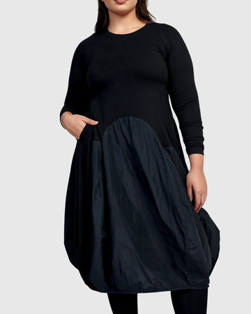 alembika-urban-maxima-crew-cocoon-kleid-schwarz image 2