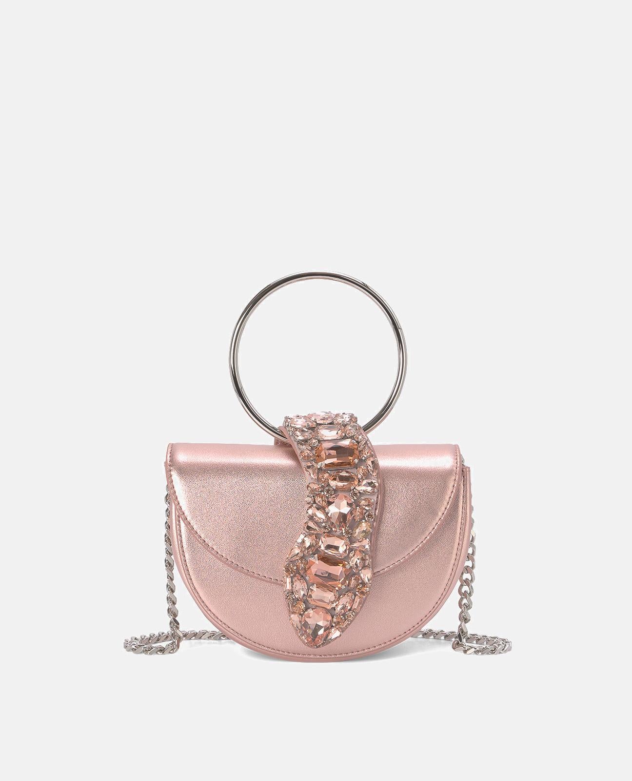 alma-en-pena-snake-shoulder-bag-halbmond-tasche-rosa image 1