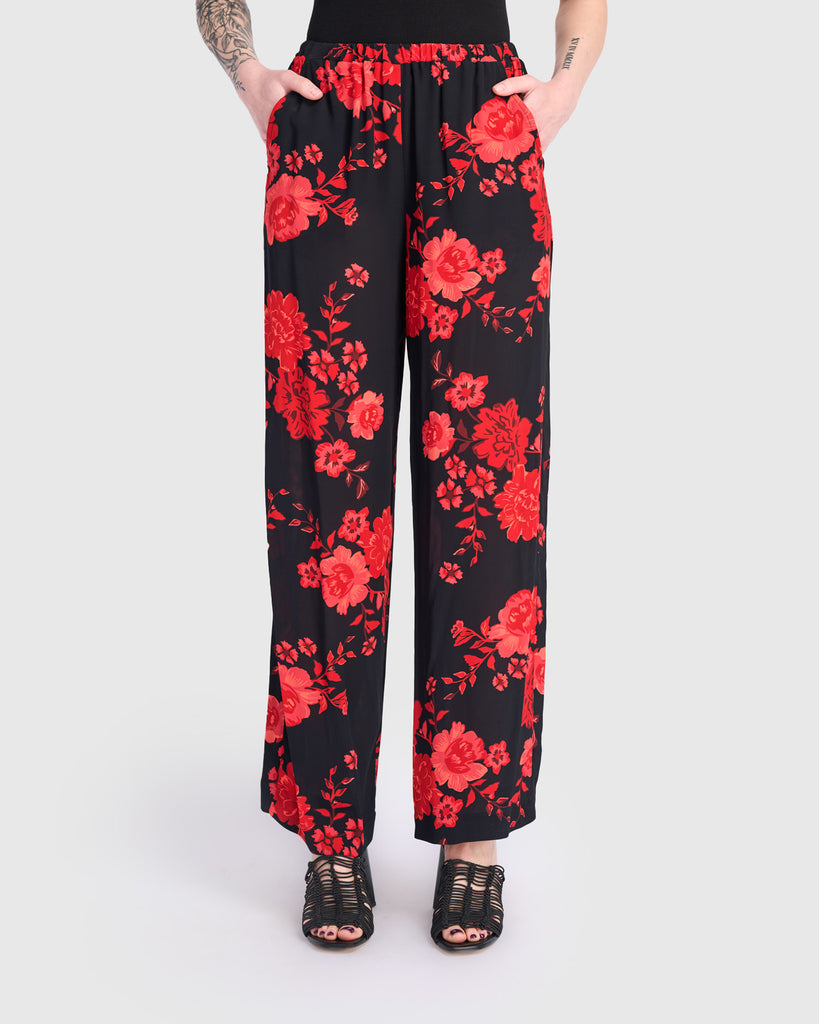 alembika-anko-gerade-hose-black-red-peony-viskose image 1