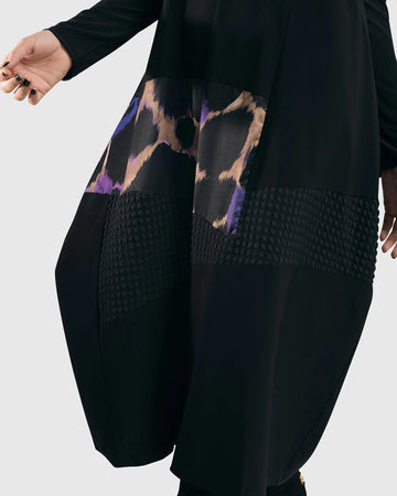 alembika-amethyst-mix-media-cocoon-dress-midikleid-multi image 3