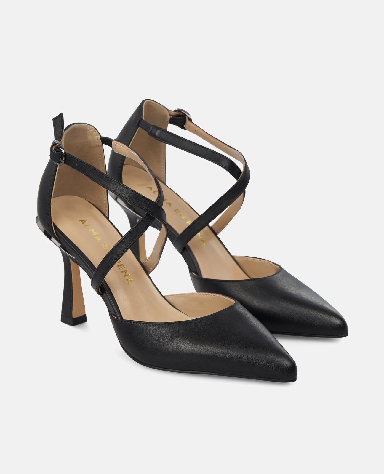 alma-en-pena-cross-pumps-mit-riemen-schwarz-9-cm-absatz image 2