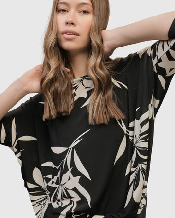 alembika-ciao-ciao-blouson-top-damen-floral-jersey image 2