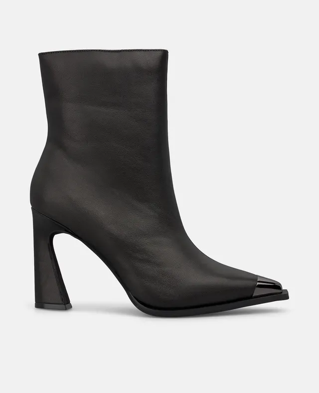 alma-en-pena-stiefeletten-mit-metallic-toe-schwarz-9-cm-stiletto image 1