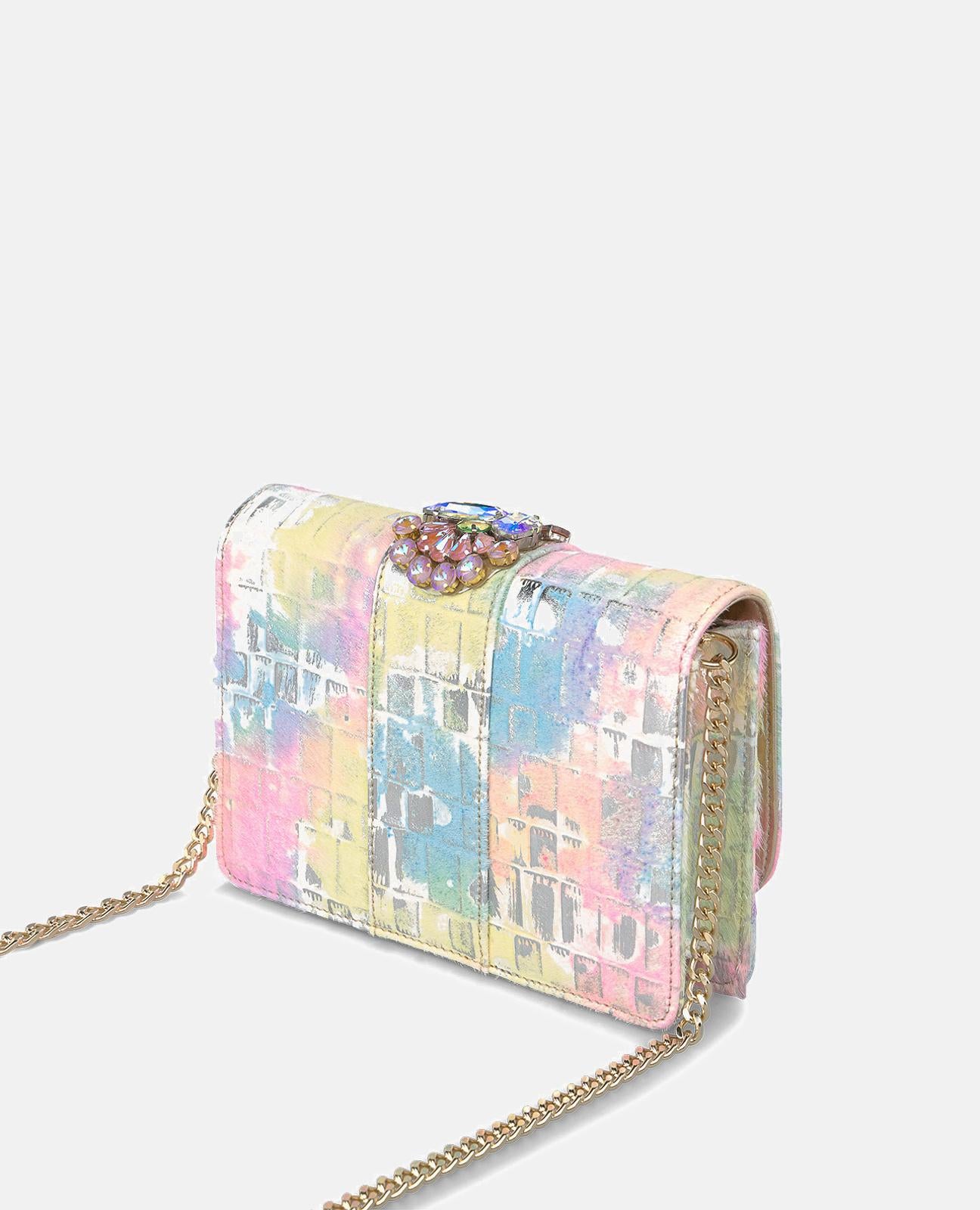 alma-en-pena-clutch-bag-rhinestones-leder-tasche-multicolor image 2