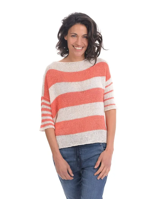 alembika-luxe-reversible-sweater-peach-wende-strick image 1