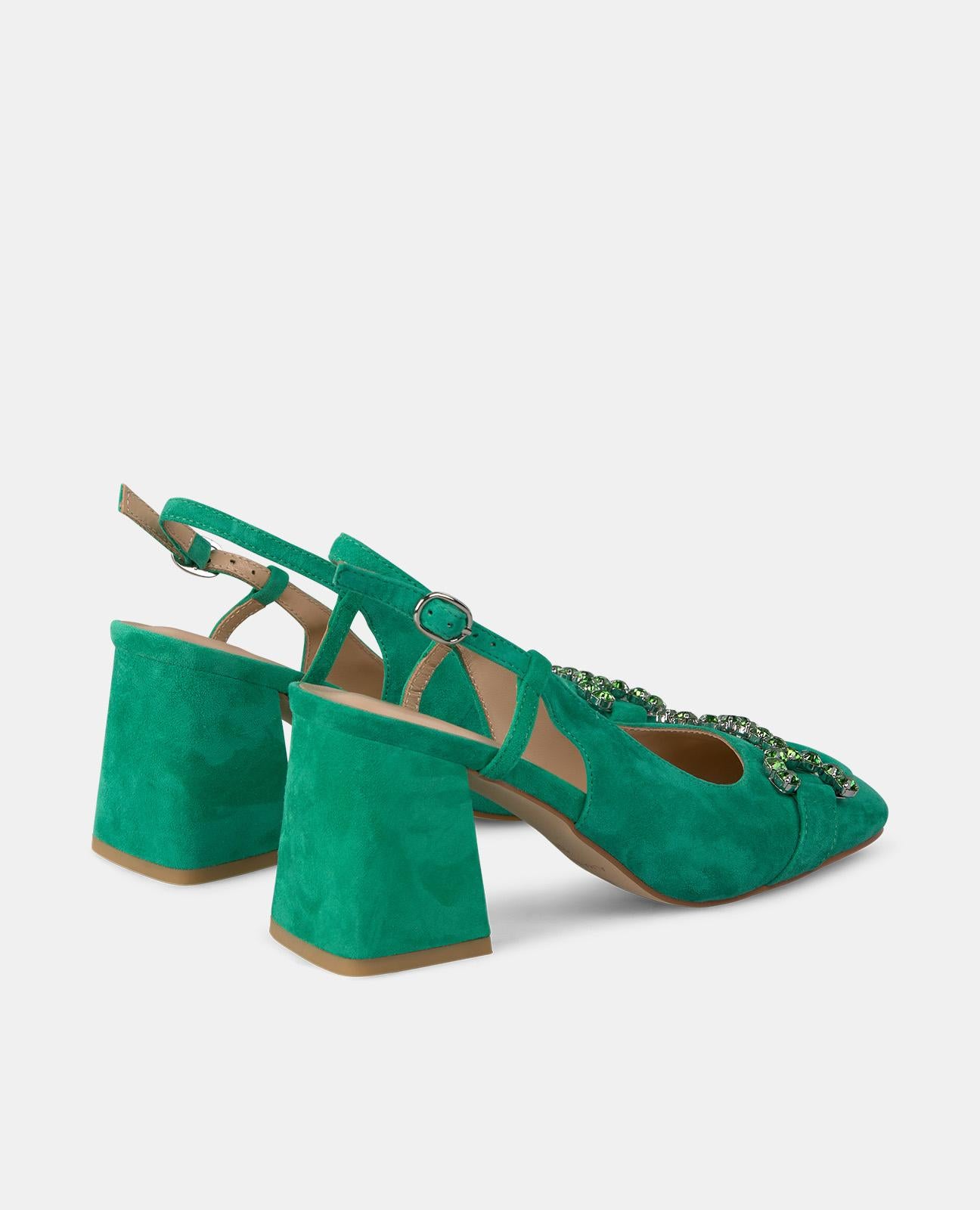alma-en-pena-riemchen-pumps-mit-steigb-gel-gr-ne-heels-7-5-cm-mit-schnalle image 3
