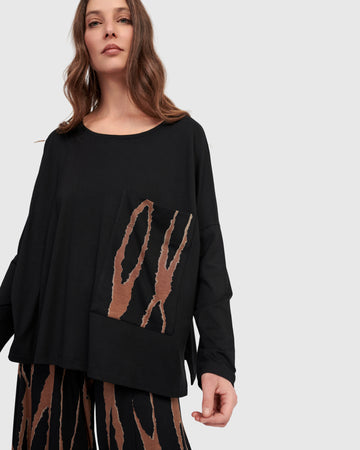 alembika-wist-pocket-top-at729w-boxy-shirt-wood image 2