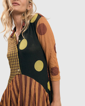 alembika-monica-short-cocoon-button-down-kleid image 6
