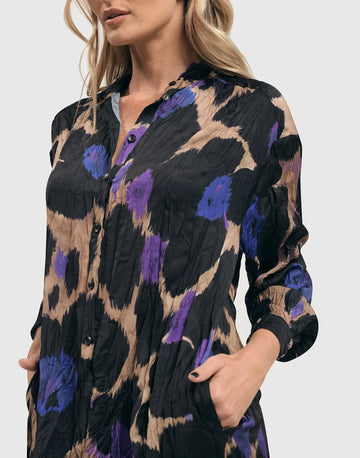 alembika-amethyst-crinkle-hemdblusenkleid-multi image 4