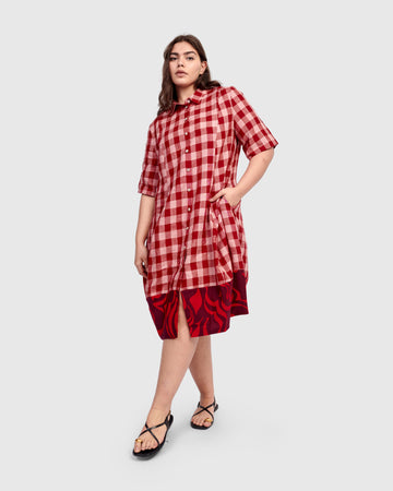 alembika-bunny-wonderful-shirtkleid-check-karo-midi image 4
